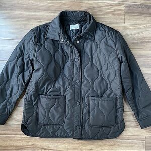 Active USA Women's Black Quilted Puffer Jacket S